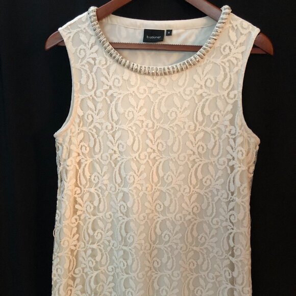 B. Young Beautiful Beaded Sleeveless Dress: Size M - Picture 2 of 16